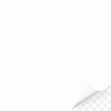 Paper Sheet Note With Transparent Shadow Ilustração Stock