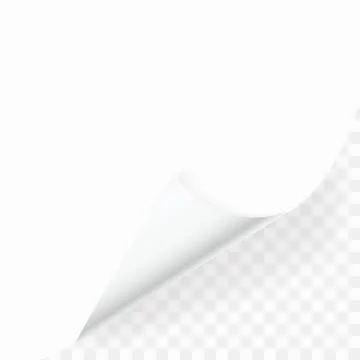 Paper Sheet Note With Transparent Shadow Illustrazione stock