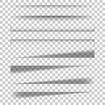 Paper Sheet Shadow Effect on isolated background Stock Illustration