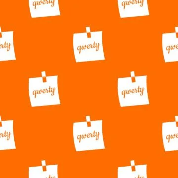 Paper sheet with text qwerty pattern seamless 스톡 일러스트