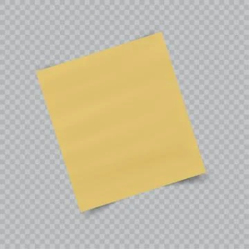 Paper sheet on translucent sticky tape with transparent shadow isolated on Stock Illustration