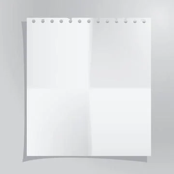 Paper sheet Vector template of a paper sheet. Image contains gradient mesh... Stock Photos