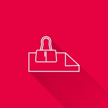 Paper sheets with binder clip Stock-Illustration