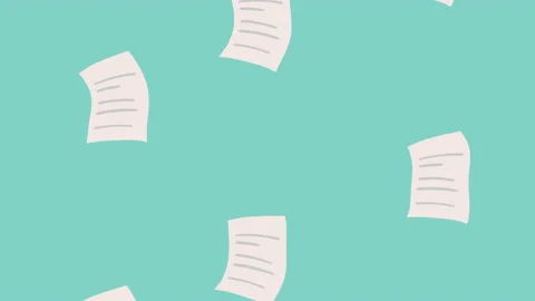 Paper sheets documents pattern animation 動画素材 215136139