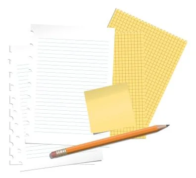 Paper Sheets Stock Illustration