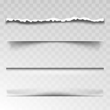 Paper Sheets Shadow Different Shapes Set Vector イラスト素材