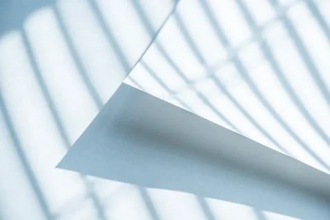 Paper sheets under shadow lines 写真素材