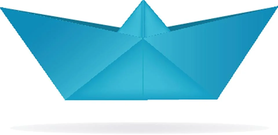 Paper ship Illustrazione stock