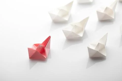 Paper ship Stock Photos