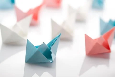 Paper ship Stock Photos