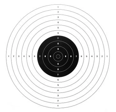 Paper shooting target Stock Photos