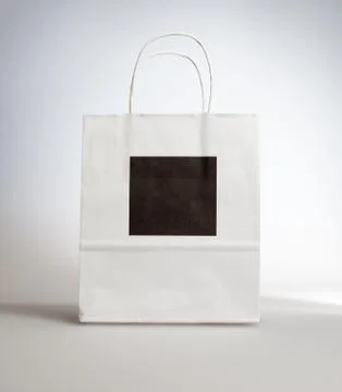 Paper shopping back Foto stock