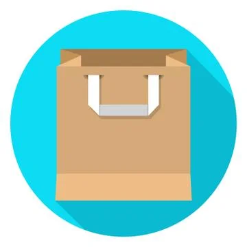 Paper Shopping Bag icon . Vector illustration. Stock-Illustration