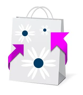 Paper shopping bag Stock Illustration