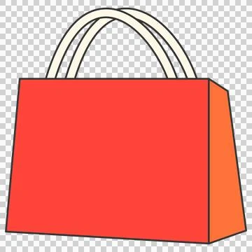 Paper shopping bag Stock Illustration