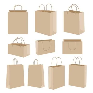 Paper shopping bag Vector Stock Illustration