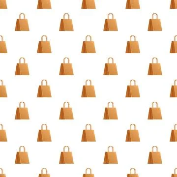 Paper shopping bags seamless pattern for retail concept イラスト素材