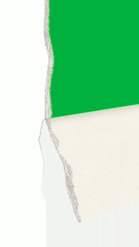 Paper shown in a completely green environment crumpling with force. Stock Footage 306846889