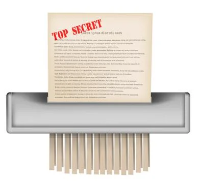 Paper shradder Stock Illustration