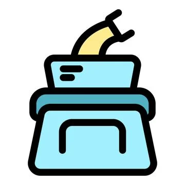 Paper shredder inserting document for secure destruction, Illustrazione stock