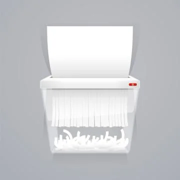 Paper Shredder Machine Vector Illustration Stock Illustration