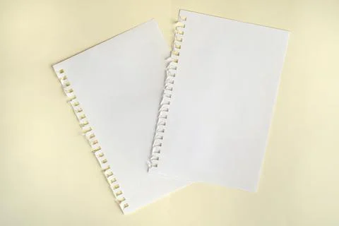 Paper with side perforation Stock Photos