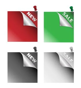 Paper sign Stock Illustration