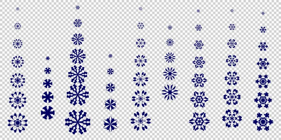 Paper Snowflake Blue Background Stock Illustration