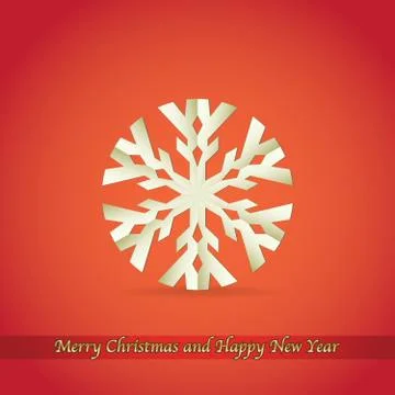 Paper snowflake Stock Illustration