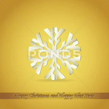 Paper snowflake Stock Illustration