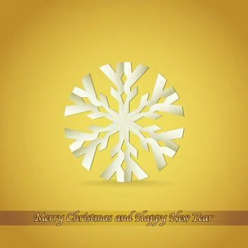 Paper snowflake Stock Illustration