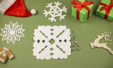 Paper snowflake Stock Photos