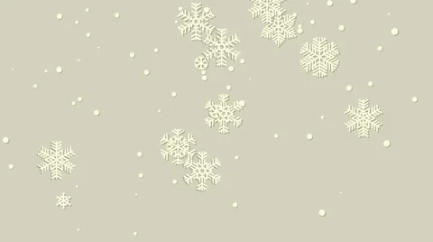 Paper snowflakes animation Stock-Footage 42309963