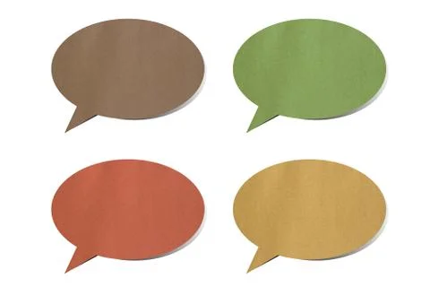 Paper speech bubble Stock Illustration