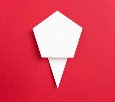 Paper speech bubble Stock Photos