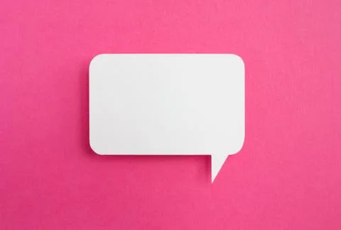 Paper speech bubble 写真素材