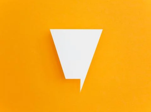 Paper speech bubble Stock Photos