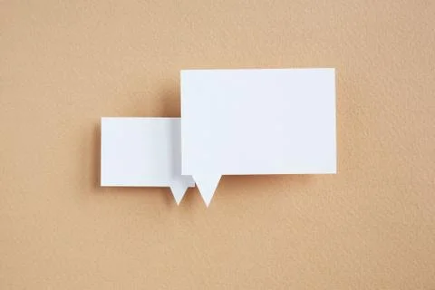 Paper speech bubble 写真素材