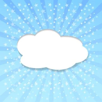 Paper Speech Bubble, Vector Illustration Illustrazione stock