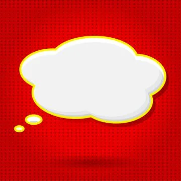 Paper speech bubble, vector illustration Stock Illustration