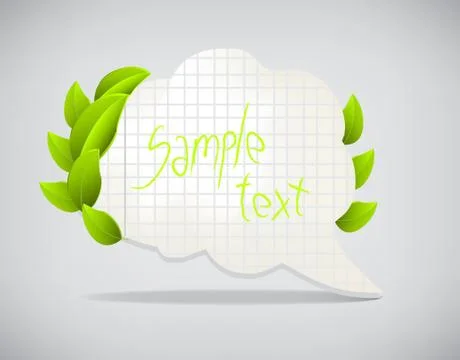 Paper speech bubbles Stock Illustration