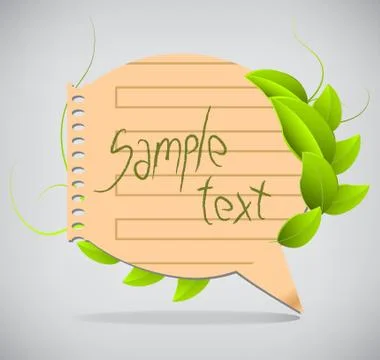 Paper speech bubbles Stock Illustration