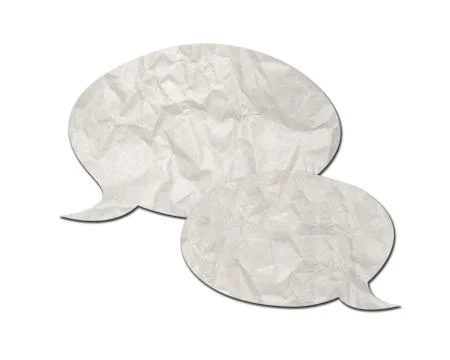 Paper speech bubbles Stock Illustration