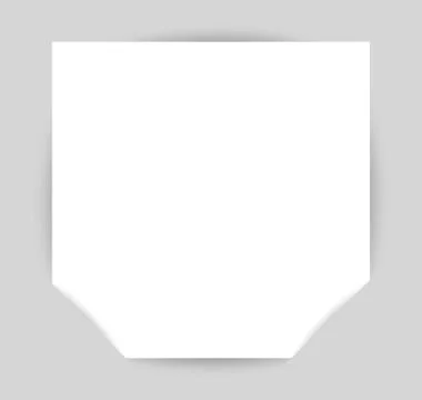 Paper Square Banner Vector. Mock Up. Stock Illustration