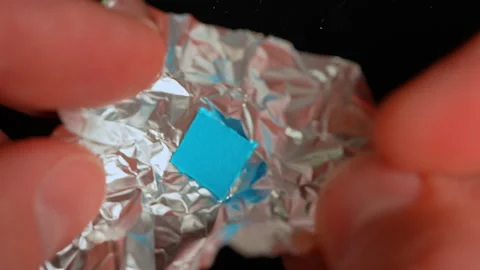 Paper square LSD. Macro close up. Acid psychedelic background. LSD paper sq.. Stock Footage 340416864
