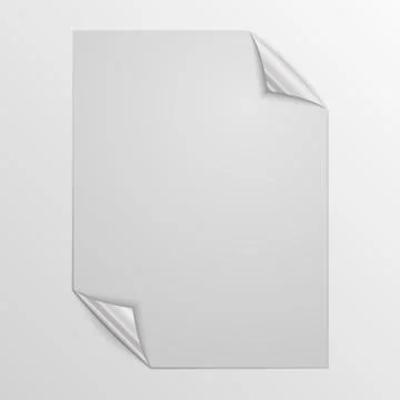 Paper square page. Vector illustration. Stock Illustration