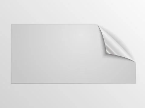 Paper square sticker. Vector illustration. Stock Illustration