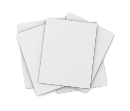 Paper stack concept  3d illustration Stock Illustration