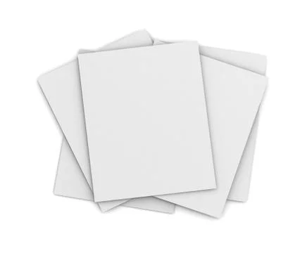 Paper stack concept   3d illustration Stock Illustration