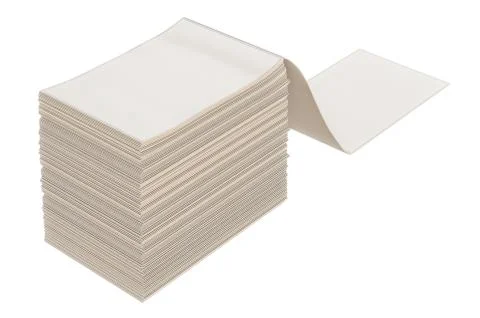 Paper stack heap sticker Stock Illustration